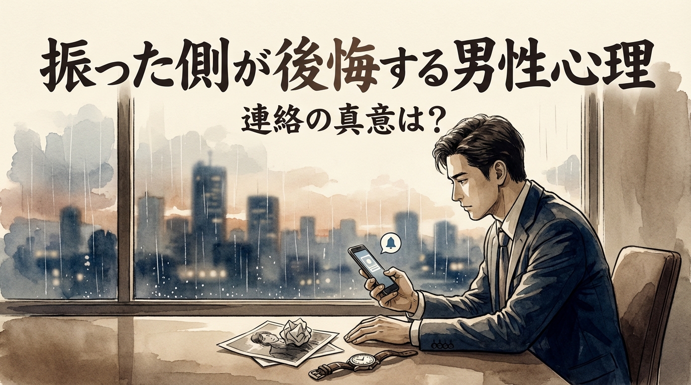 振った側が後悔する男性心理と連絡の真意は？