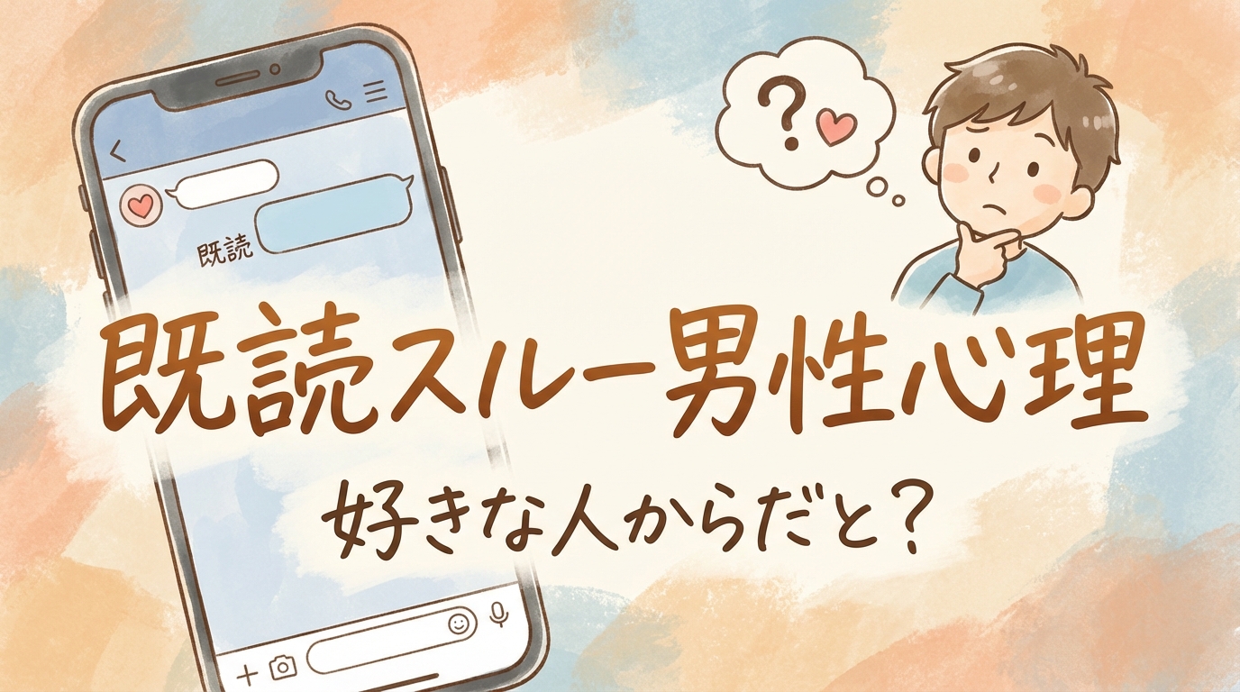 既読スルー男性心理好きな人からだと？