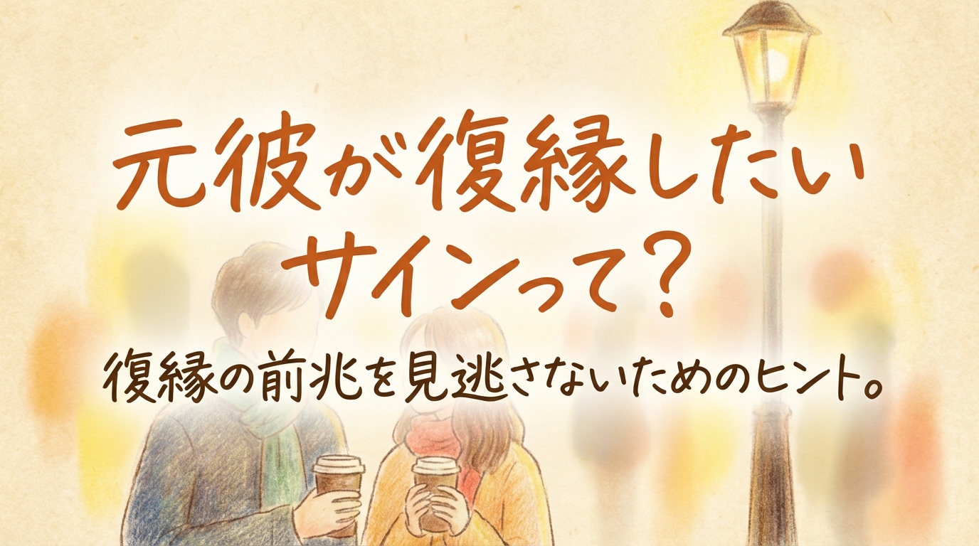 元彼が復縁したいサインって？