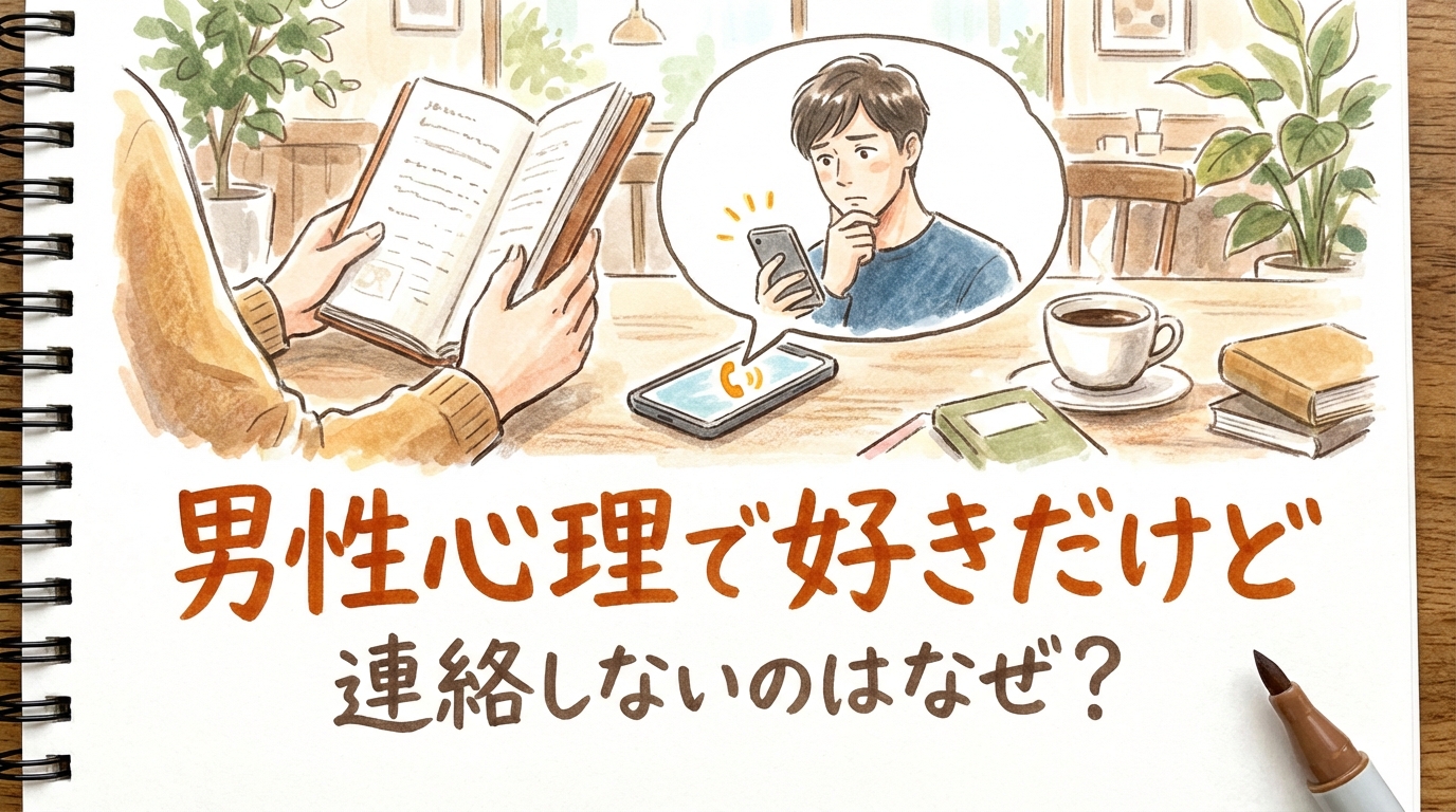 男性心理で好きだけど連絡しないのはなぜ？