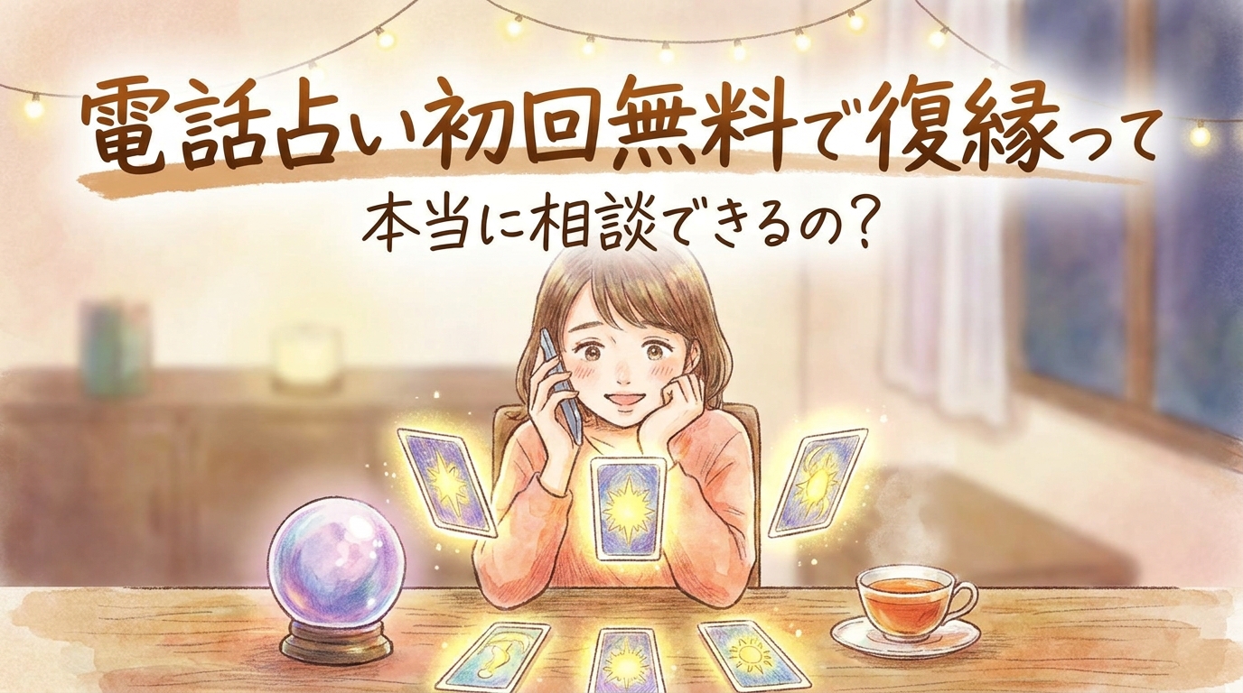 電話占い初回無料で復縁って本当に相談できるの？