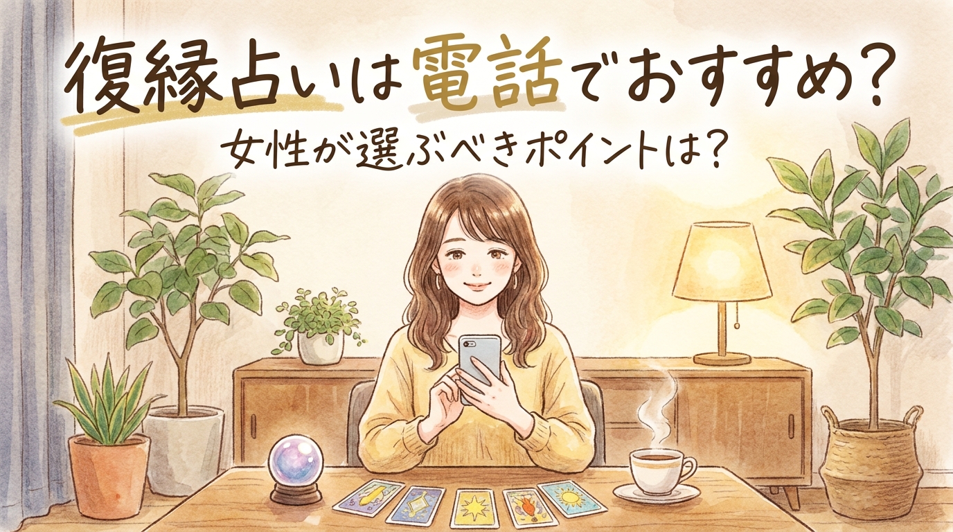 復縁占いは電話でおすすめ？女性が選ぶべきポイントは？
