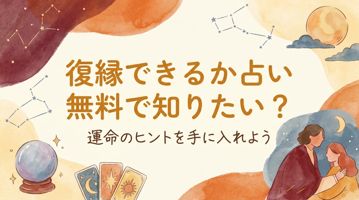 復縁できるか占い無料で知りたい？