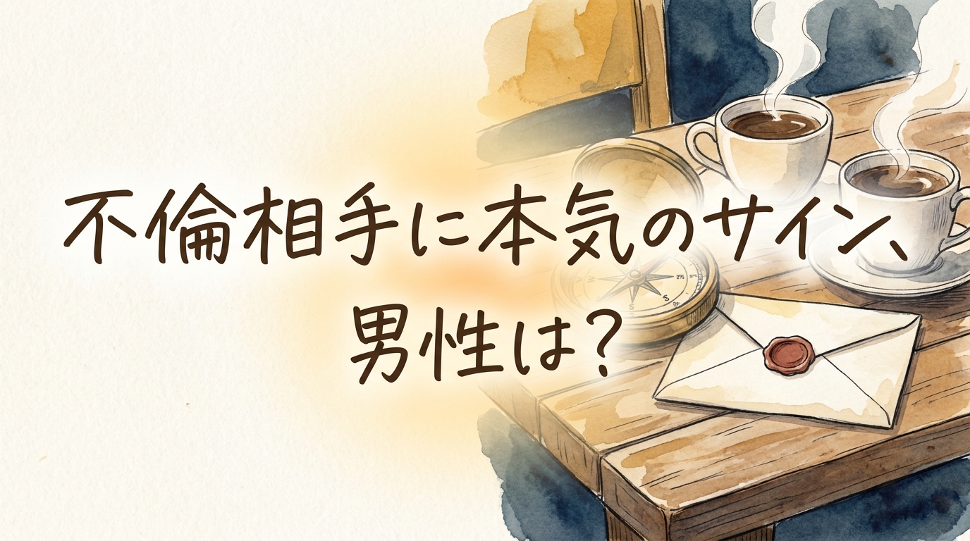 不倫相手に本気のサイン、男性は？