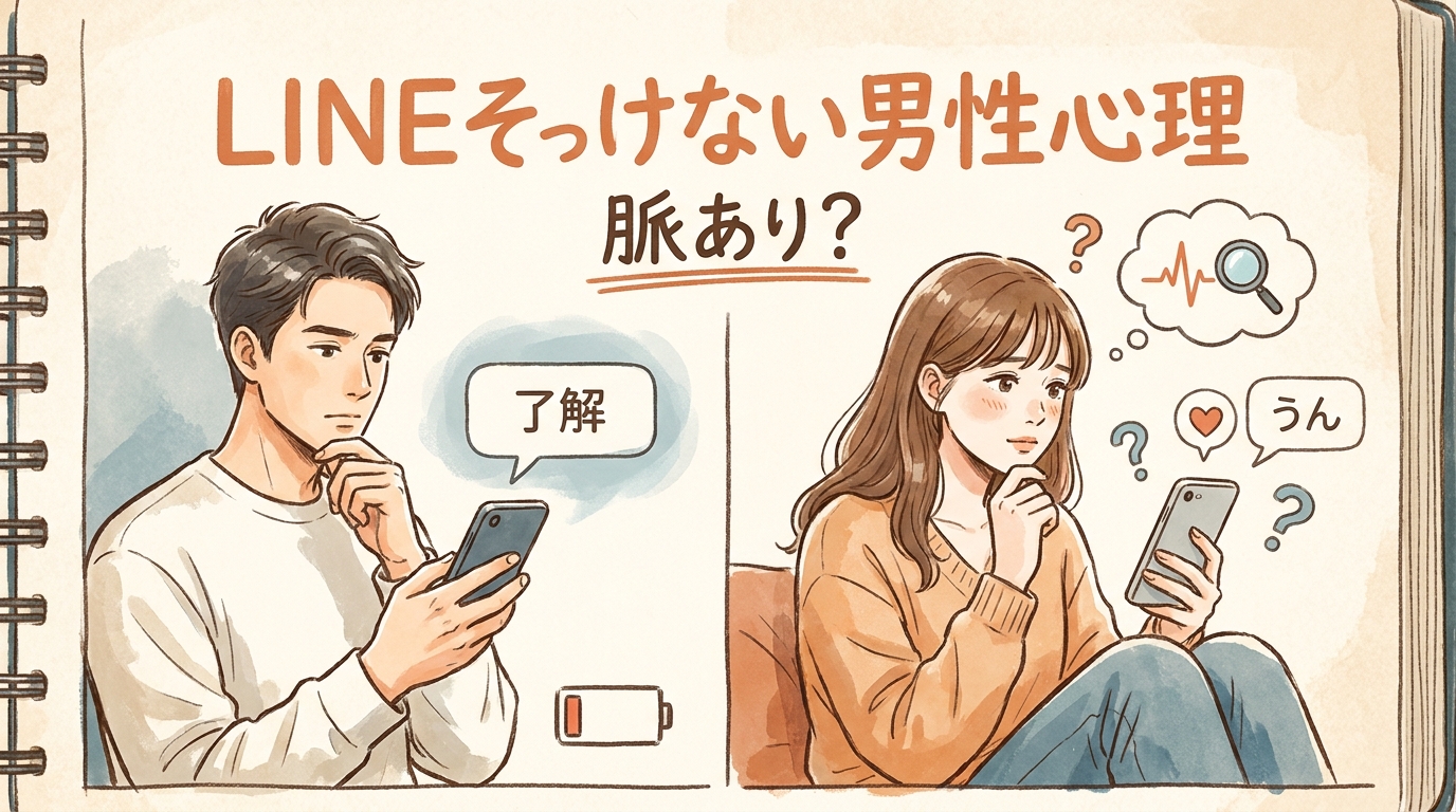 LINEそっけない男性心理、脈あり？
