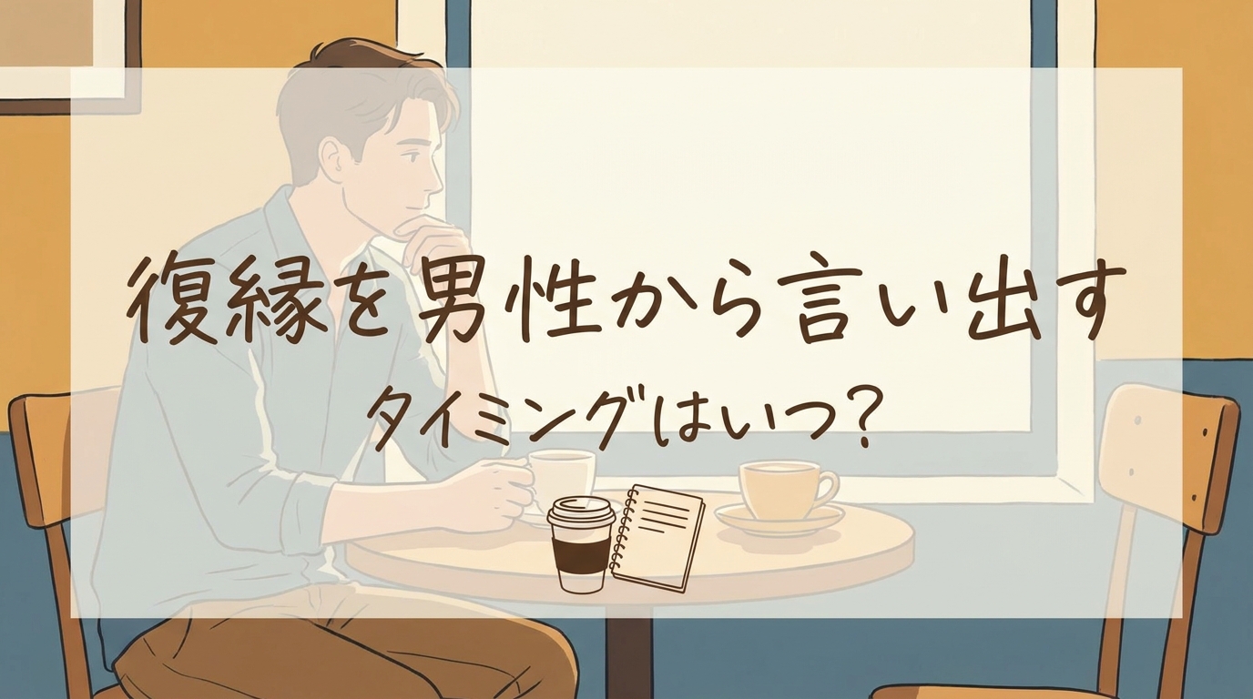 復縁を男性から言い出すタイミングはいつ?
