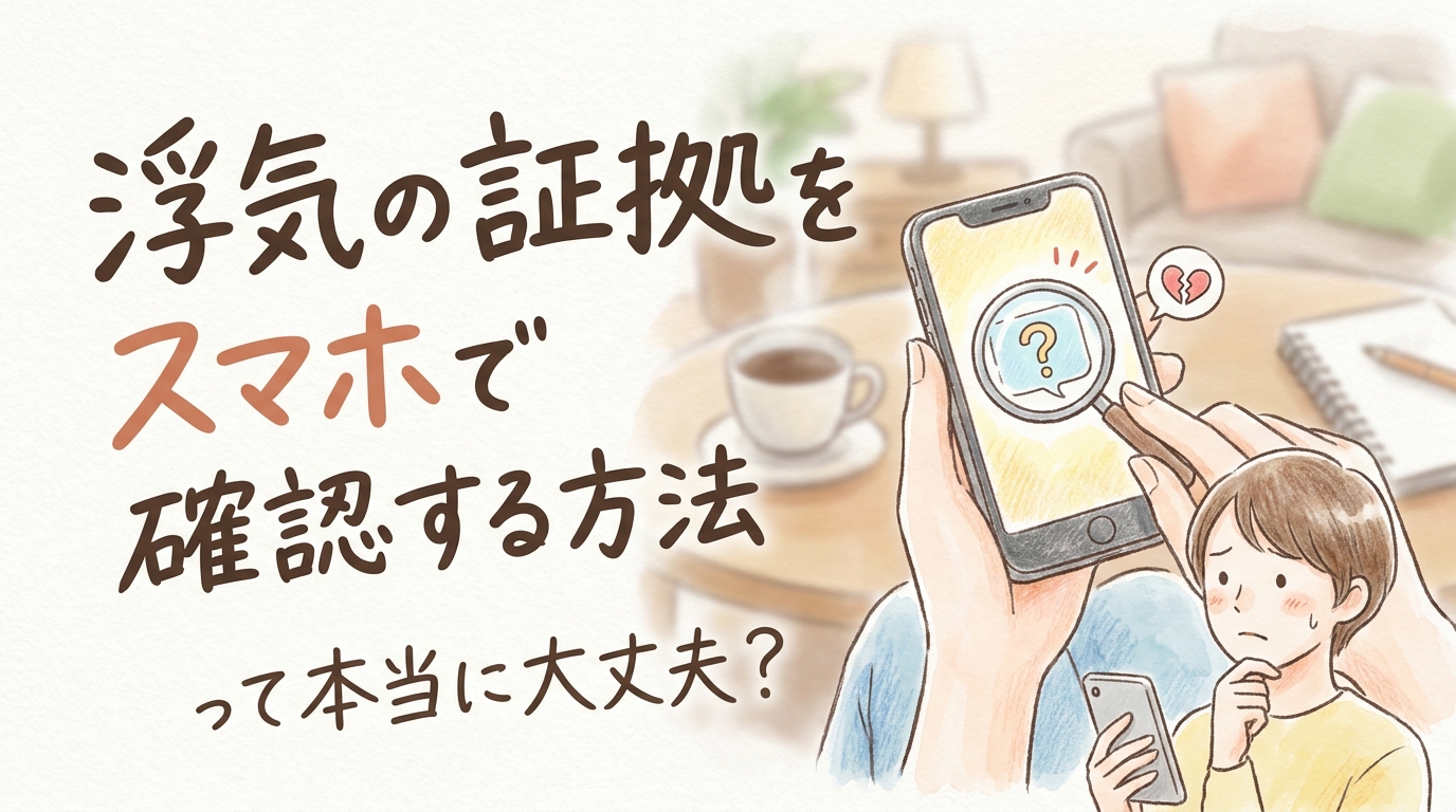 浮気の証拠をスマホで確認する方法って本当に大丈夫？